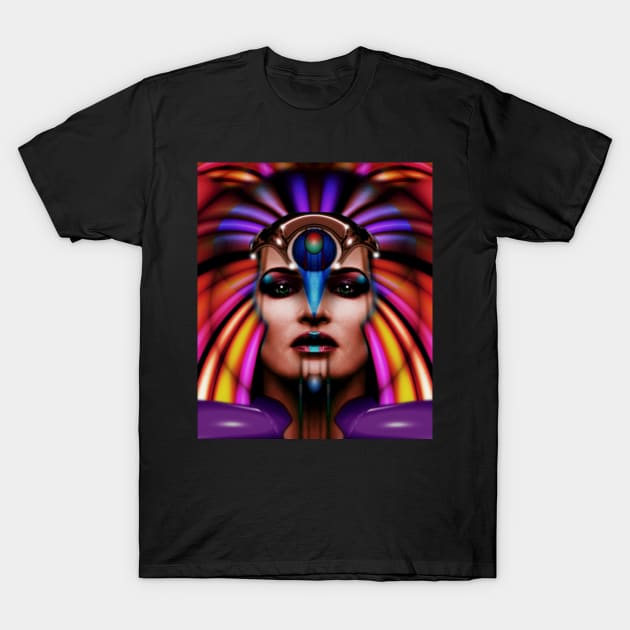 LADY OF COLOR face T-Shirt by stevenhigginsgraphics